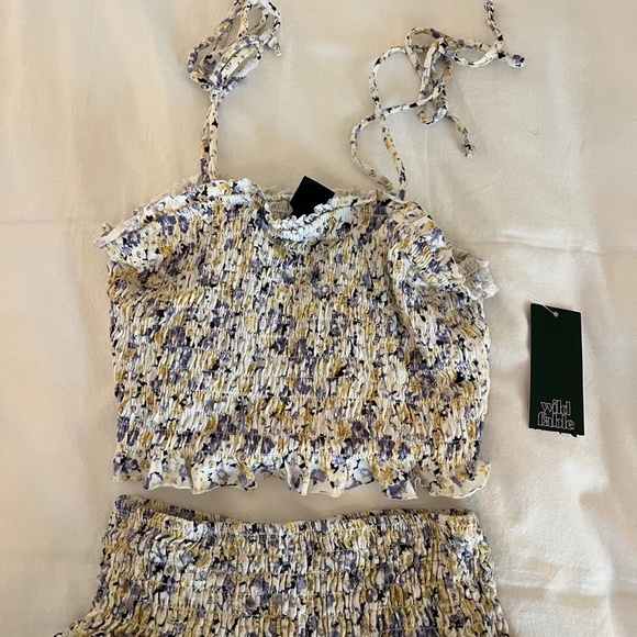 Wild Fable Floral Set Multi Colored Women’s Size XS NWT - Picture 2 of 6